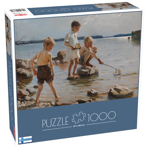 Boys Playing on the Shore